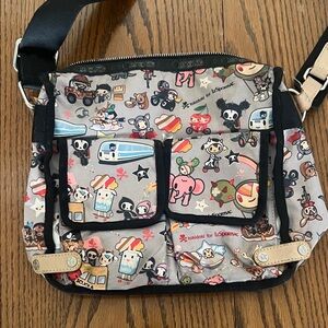 LeSportsac Multicolor Cartoon Print Bag